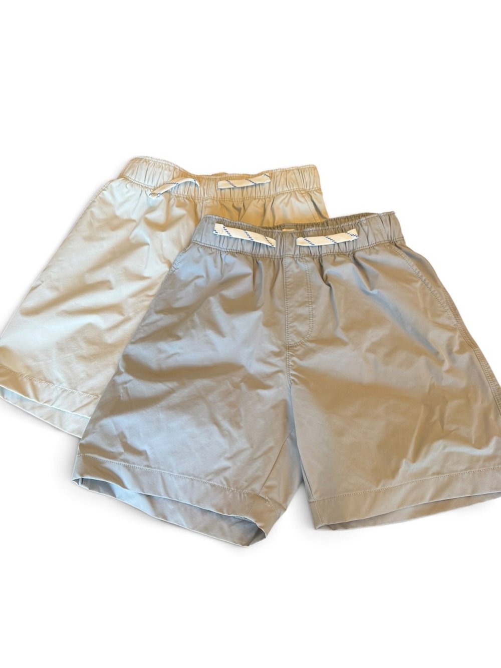 J Crew pCrewcuts Neutral Two-Pack Shorts in Light Gray and Cream
